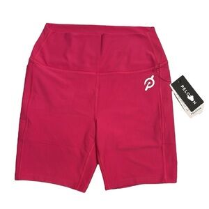 Peloton Deep Pink High-Rise Athletic Shorts